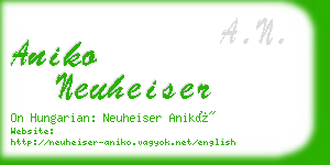 aniko neuheiser business card